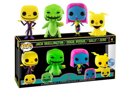 Funko Pop 4 Pack: Disney The Nightmare Before Christmas Jack Skellington/oogie Boogle/sally
