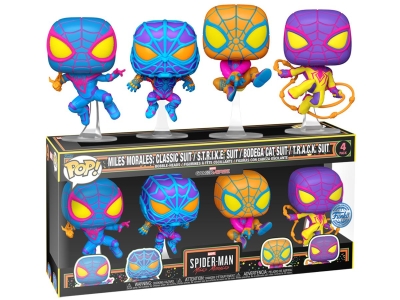 Funko Pop 4-Pack Marvel Spider-Man Miles Morales - Miles Morales Classic Suit / S.T.R.I.K.E.