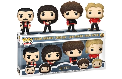 Funko Pop 4-Pack Rocks Queen - Freddy Mercury, Brian May, John Deacon, Roger Taylor