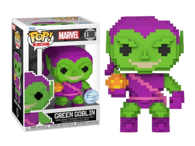 Funko Pop 8-Bit Marvel Spider-Man - Green Goblin Special Edition No:1388 Bobble-Head