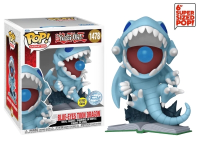 Funko Pop Animation Super Yu-Gi-Oh - Blue-Eyes Toon Dragon Attack Glows İn The