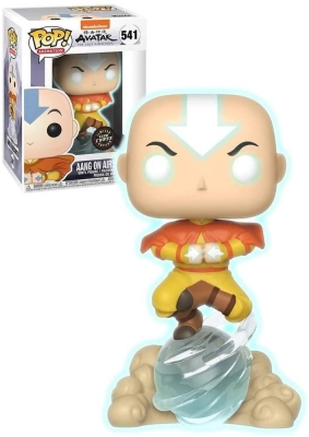 Funko Pop Avatar Aang On Airscooter Glow Chase Edition