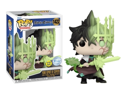 Funko Pop Black Clover - Yuno Spirit Of Zephyr Glows İn The Dark Pc Previews