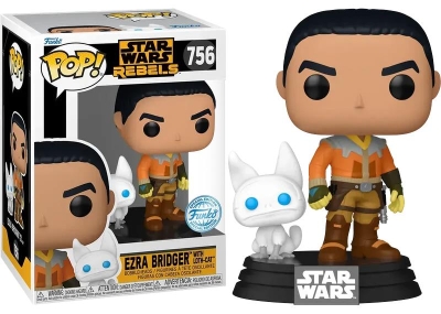 Funko Pop & Buddy Disney Star Wars Rebels - Ezra Bridger With Loth Cat Special Edition No:756