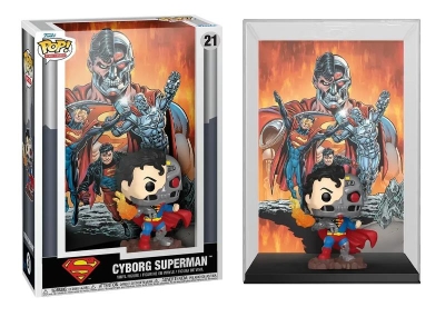 Funko Pop Comic Covers Dc - Cyborg Superman No:21