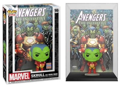 Funko Pop Comic Covers Marvel Avengers The Initiative - Skrull As Iron Man Wondrous