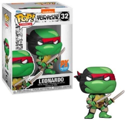Funko Pop Comics: Teenage Mutant Ninja Turtles - Leonardo PX Previews Exclusive No:32