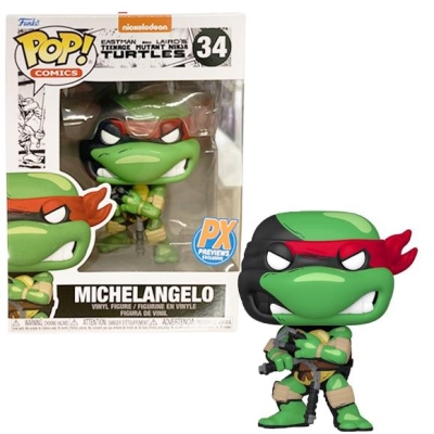 Funko Pop Comics: Teenage Mutant Ninja Turtles - Michelengelo PX Previews Exclusive No:32