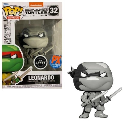 Funko Pop Comics: Teenage Mutant Ninja Turtles - Leonardo PX Previews Exclusive Chase No:32