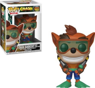 Funko Pop Crash Bandicoot With Scuba Gear Figürü