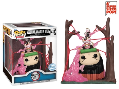 Funko Pop Deluxe: Demon Slayer Kimetsu No Yalba Nezuko Kamado İn Web Glows İn The Dark
