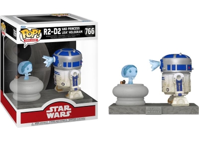 Funko Pop Deluxe Star Wars - R2-D2 Princess Leia Hologram No:766 Bobble-Heads