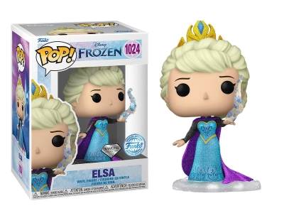 Funko Pop Disney: Disney's 100th W1 - Elsa Diamond Glitter Special Edition No:1024