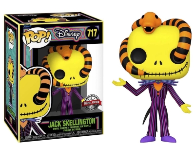 Funko Pop Disney Nightmare Before Christmas - Jack With Snake Black Light Special Edition No:717