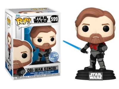 Funko Pop Disney Star Wars: Clone Wars - Obi-Wan Kenobi Special Edition No:599 Bobble-Head