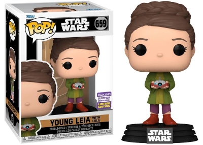 Funko Pop Disney Star Wars Obi-Wan Kenoby - Young Leia With Lola Convention Limited Edition