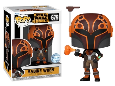 Funko Pop Disney Star Wars Rebels - Sabine Wren Metallic Special Edition No:679 Bobble-Head
