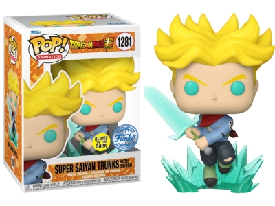 Funko Pop Dragon Ball Super - Ss Trunks With Sword Glows in The Dark Special Edition No:1281