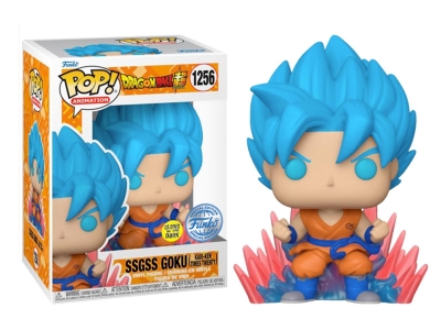 Funko Pop Dragon Ball Super - Ssgss Goku Kaio-Ken Times Twenty Glows in The Dark