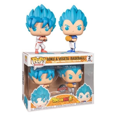 Funko Pop Dragon Ball Super Goku & Vegeta Baseball Special Edition