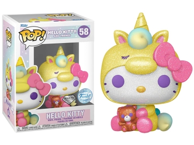 Funko Pop Hello Kitty And Friends - Unicorn Hello Kitty Diamond Glitter Special Edition No:58