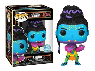 Funko Pop Marvel: Black Panther - Shuri Blacklight Special Edition No:276 Bobble-Head