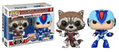 Funko Pop Marvel Capcom Rocket Racoon Vs Mega Man X