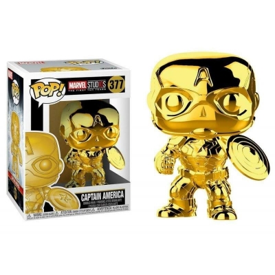 Funko Pop Marvel - Captain America Gold Chrome