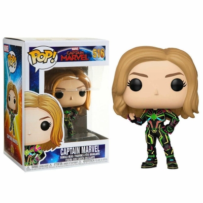 Funko Pop Marvel - Captain Marvel Neon Suit Figürü