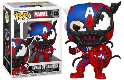 Funko Pop Marvel Carnageized - Carnage Captain America No:1436 Bobble-Head
