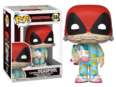 Funko Pop Marvel: Deadpool - Sleepover Deadpool No:1344 Bobble-Head