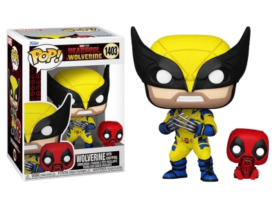 Funko Pop Marvel Deadpool Wolverine - Wolverine With Babypool No:1403 Bobble-Head