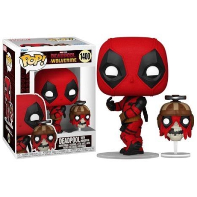 Funko Pop Marvel Deadpool Wolverine - Deadpool With Headpool No:1400 Bobble-Head