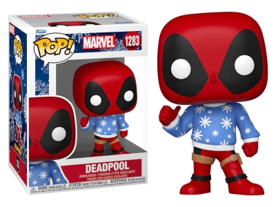 Funko Pop Marvel: Holiday Deadpool Swtr No:1283 Bobble Head