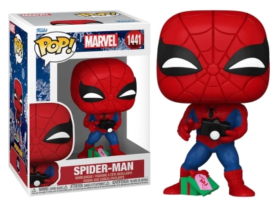 Funko Pop Marvel Holiday - Spider-Man With Open Gift No:1441 Bobble-Head