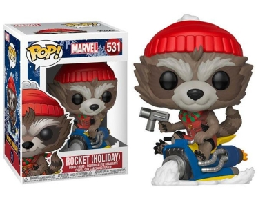 Funko Pop Marvel Rocket Holiday Figürü