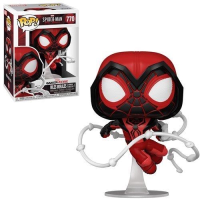 Funko Pop Marvel: Spider-man Miles Morales Crimson Cowl Suit Figürü