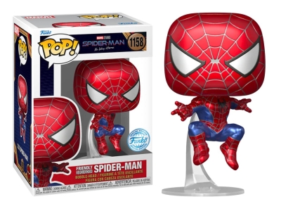 Funko Pop Marvel: Spider-Man No Way - Friendly Neighborhood Leaping Metallic Special No:1158