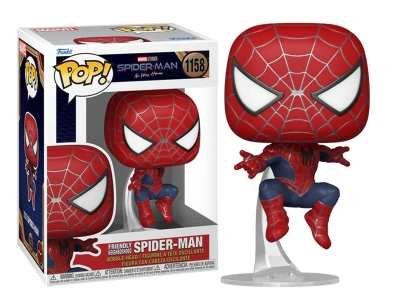 Funko Pop Marvel: Spider-Man No Way Home - Spider Man Friendly Neighborhood Leaping No:1158 Bobble H
