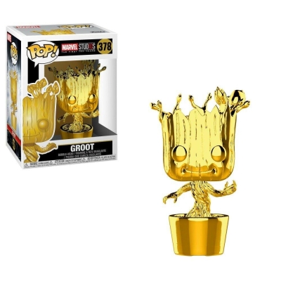 Funko Pop Marvel Studios Groot Chrome Figürü