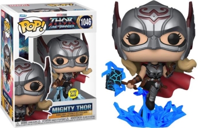 Funko Pop Marvel: Thor Love and Thunder - Mighty Thor Glows in the Dark Special Edition No:1046 Bobb