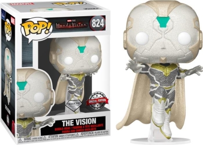 Funko Pop Marvel: Wandavision - The Vision Diamond Glitter Special Edition No:824 Bobble-Head