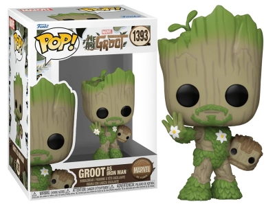 Funko Pop Marvel We Are Groot - Groot As Iron Man No:1393 Bobble-Head