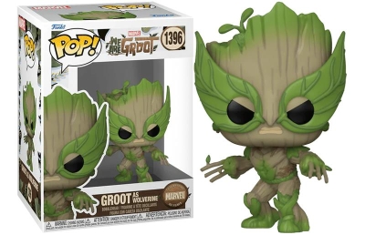 Funko Pop Marvel We Are Groot - Groot As Wolverine No:1396 Bobble Head