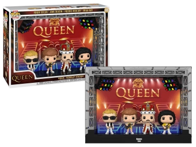Funko Pop Moment Deluxe: Queen - Wembley Stadium Roger Taylor, John Deacon, Freddie