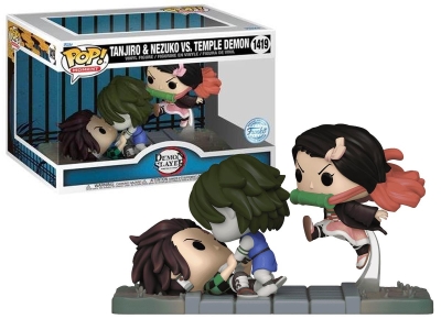 Funko Pop Moment Demon Slayer: Kimetsu No Yalba Tanjiro & Nazuko Vs. Temple Demon