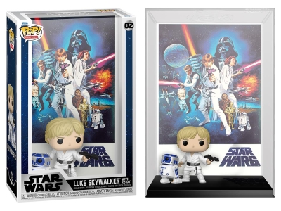Funko Pop Movie Poster Disney Star Wars - Luke Skywalker With R2-D2 No:02 Bobble-Head Vinyl