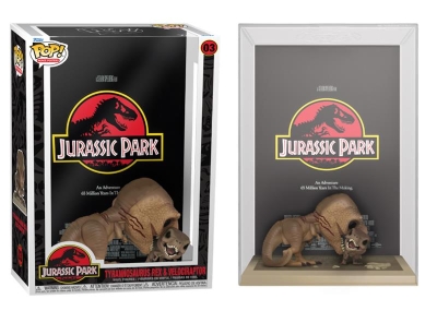 Funko Pop Movie Posters Jurassic Park - Tyrannosaurus Rex & Velociraptor No:03