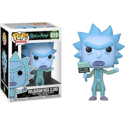 Funko Pop Rick And Morty Hologram Rick Clone Figürü