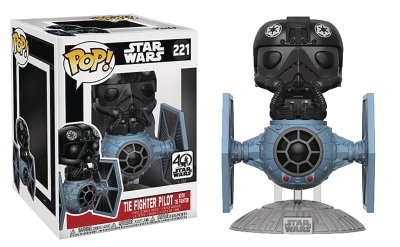 Funko Pop Star Wars Deluxe Tie Fighter With Tie Pilot 6 Inch
